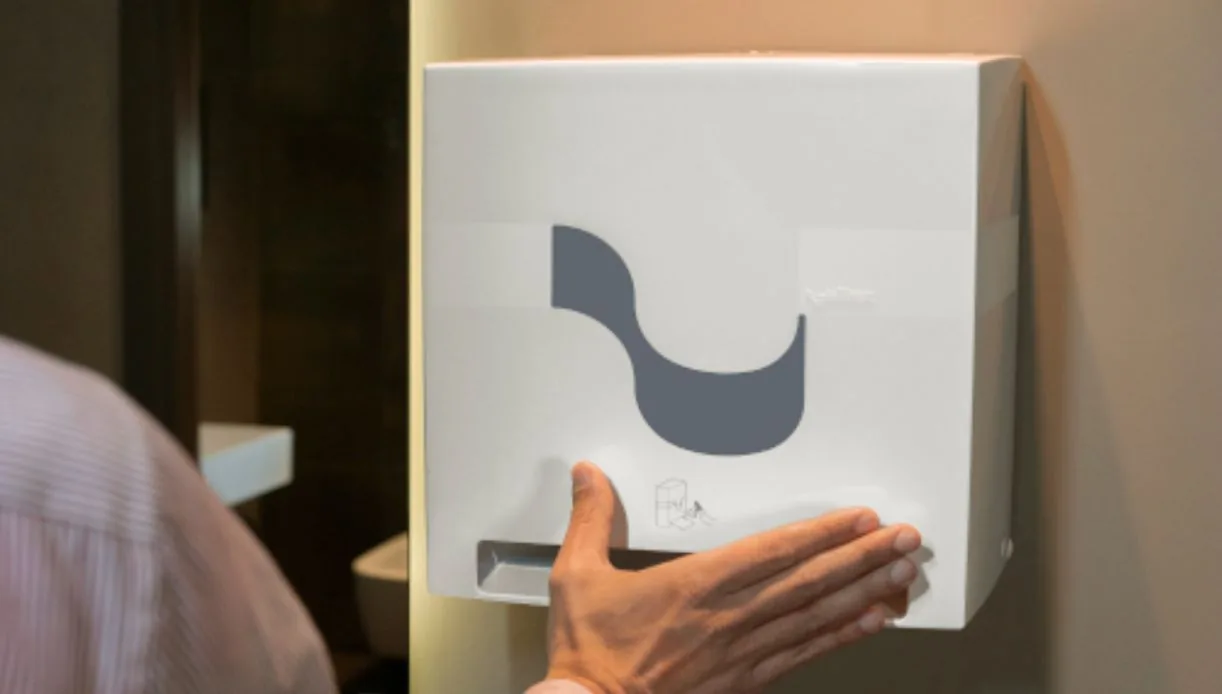 Distributeur automatique d'essuie-mains